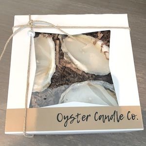 Oyster shell candles